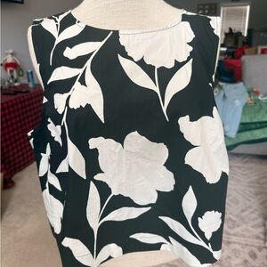 kate spade Black and White Floral Camisole